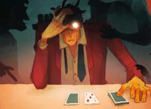 Black Jacket is a new, Balatro-style deckbuilder where you gamble for your soul