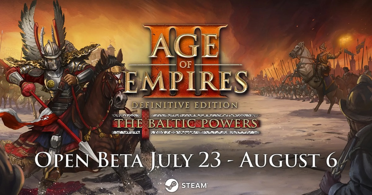 Age of Empires III Definitive Edition The Baltic Powers expansion featuring Danish and Polish civilizations in medieval warfare