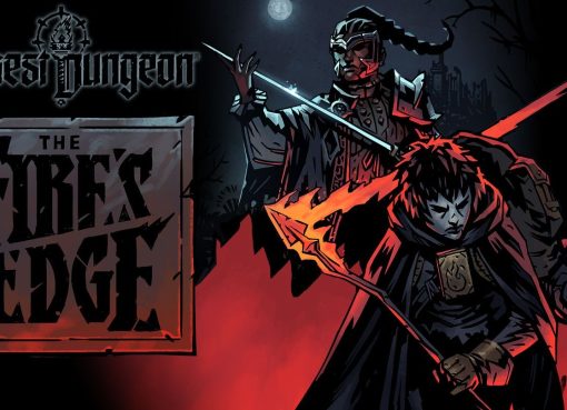 Darkest Dungeon The Fire's Edge DLC official key art featuring The Duelist and The Runaway