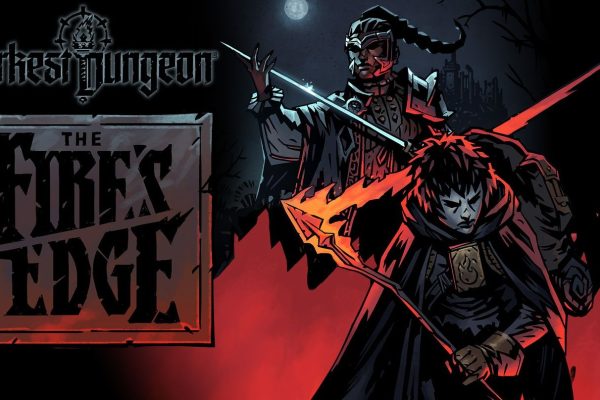 Darkest Dungeon The Fire's Edge DLC official key art featuring The Duelist and The Runaway