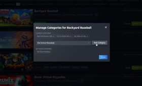 Steam wishlist categories management interface showing category tags and filters for organizing wishlisted games