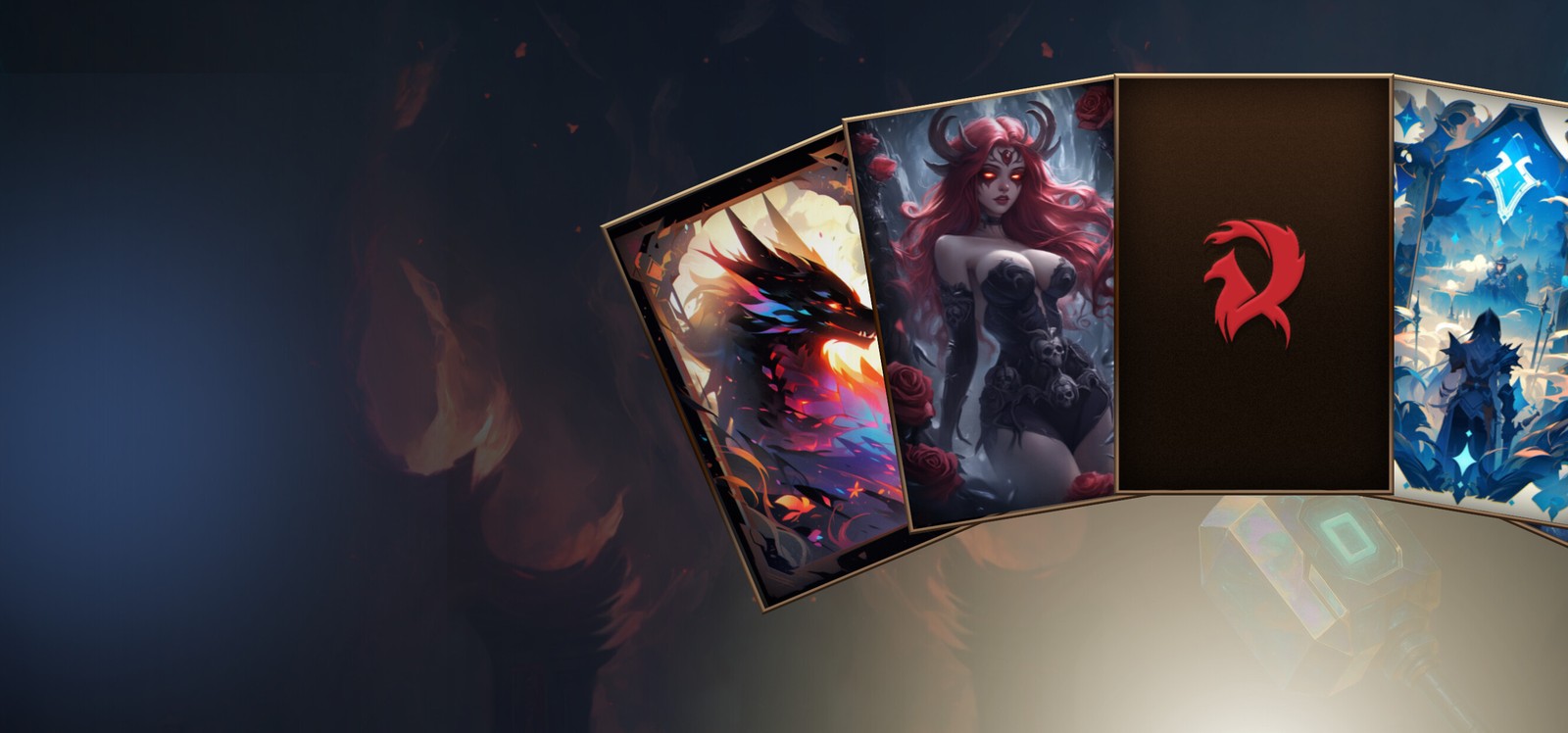 Ariokan red phoenix card key art
