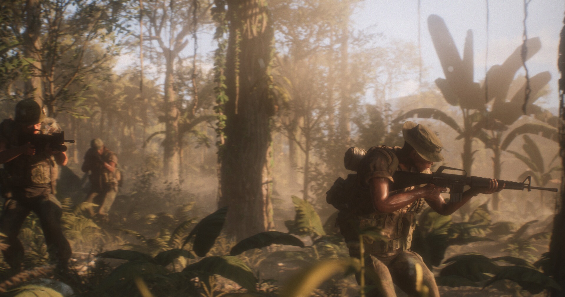 Hell Let Loose Vietnam jungle warfare screenshot showing soldiers in Vietnam War setting