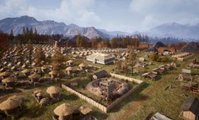 Mandate Order ancient Chinese city-builder Steam Early Access screenshot showing city construction and warfare