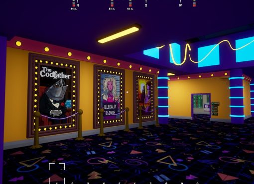 Rewind 99 screenshot showing the video store interior