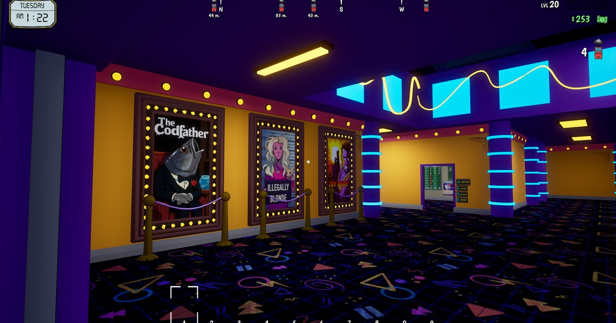 Rewind 99 screenshot showing the video store interior