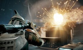 STAR WARS Zero Company squad operatives in combat during a Clone Wars era mission