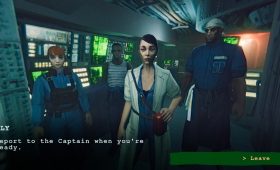Static Dread submarine crew inside vessel with sonar monitors