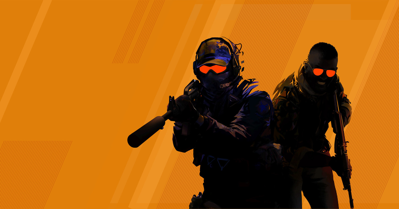 Counter-Strike 2 official artwork featuring two operatives
