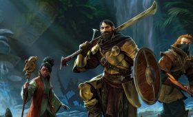 Enshrouded official artwork featuring three adventurers