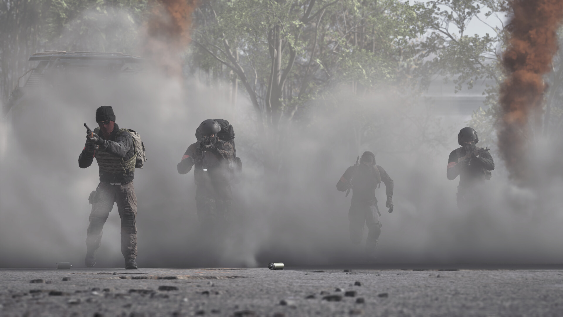 WARDOGS Squad Advancing Through Tactical Smoke