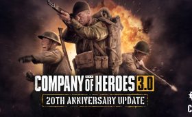 Company of Heroes 3 3.0 20th Anniversary Update key art with soldiers in battle