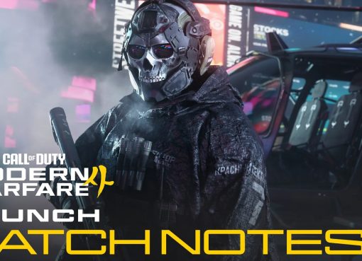 Call of Duty: Modern Warfare 4 launch patch notes key art featuring Ghost with a helicopter behind him